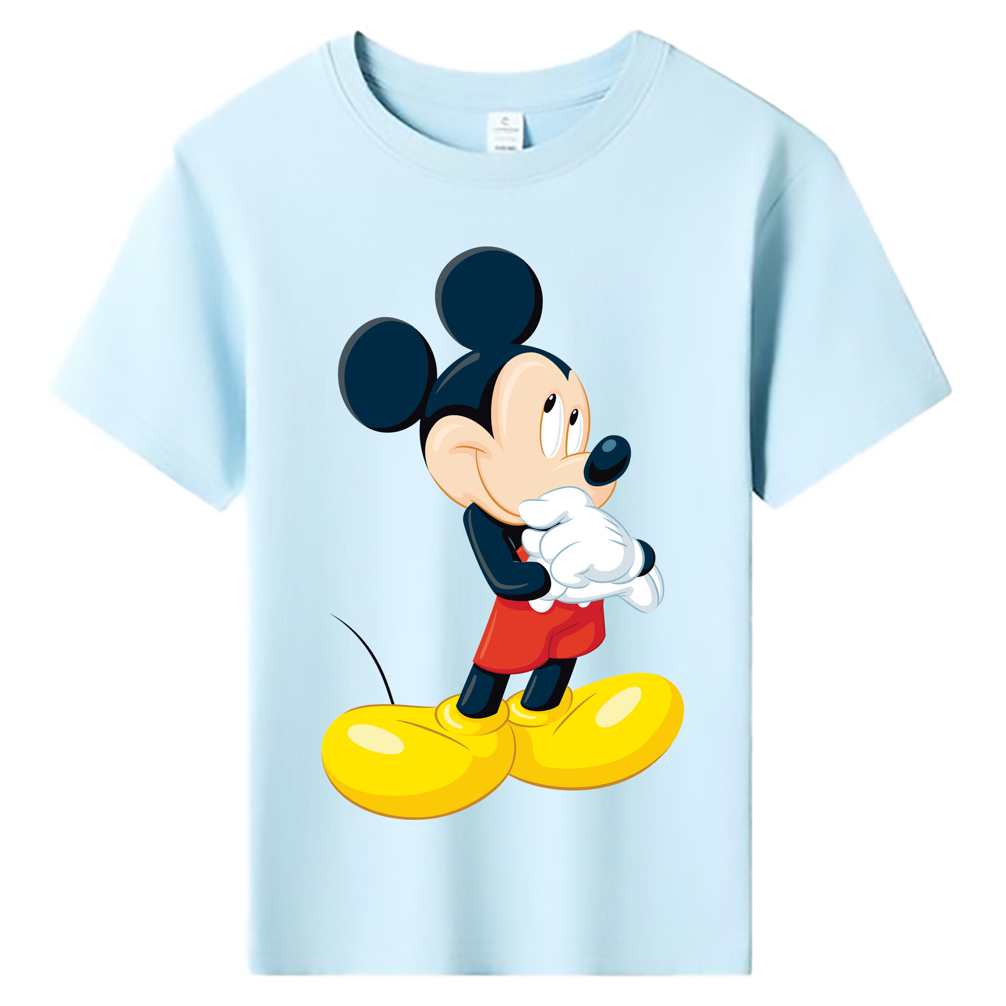 ミッキーマウス Mickey Mouse 綿100％キッズTシャツ（フロントプリント）